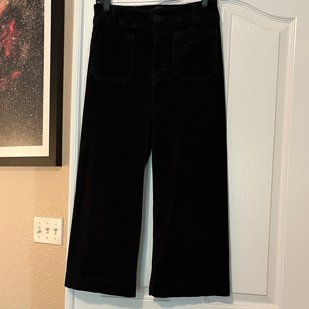Maeve by Anthropology The Colette 29P Black corduroy pant.